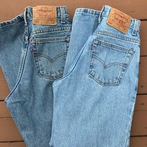 Pair of Vintage High waisted 550 Levi jeans